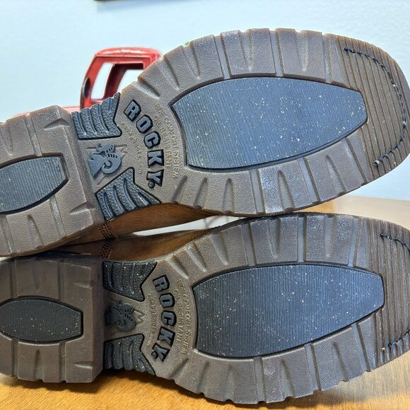 Rocky Men’s Leather Work Boots – Tan – Excellent Pre-Owned Condition Size 11 W - Picture 9 of 9